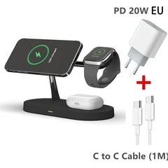 TriCharge - The 3-in-1 Wireless Magsafe Charger Stand from MARVOLY