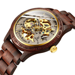 Woodline 24 - The Classic Wooden Men's Mechanical Watch from MARVOLY