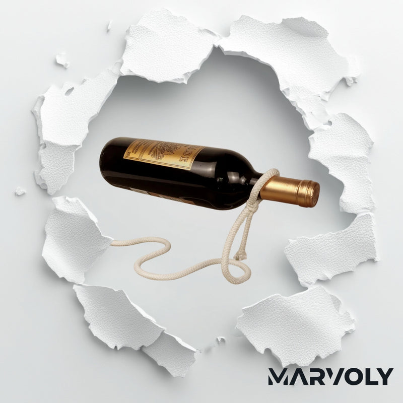 FloatVine - The Suspended Rope Wine Bottle by MARVOLY