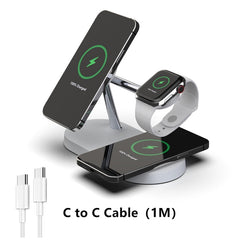 TriCharge - The 3-in-1 Wireless Magsafe Charger Stand from MARVOLY