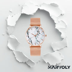 Marbella - The Mesh Band Luxury Wrist Watch from MARVOLY