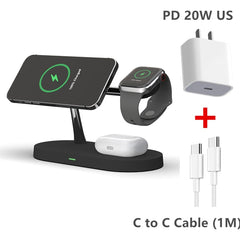 TriCharge - The 3-in-1 Wireless Magsafe Charger Stand from MARVOLY